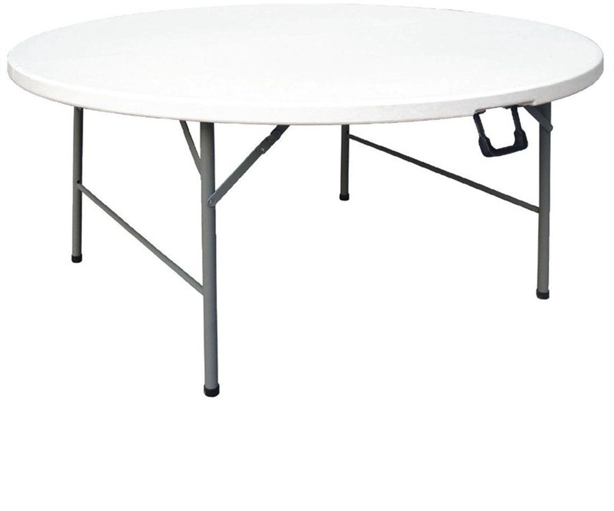Bolero Ronde Inklapbare Tafel Ø 153cm Wit.