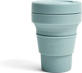 Stojo - Pocket Cup - Koffie / Theebeker - 355 ml - Herbruikbaar - Opvouwbaar - Aquamarine