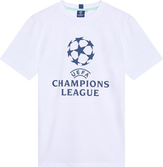 Champions League logo t-shirt senior - wit - Maat S - maat S
