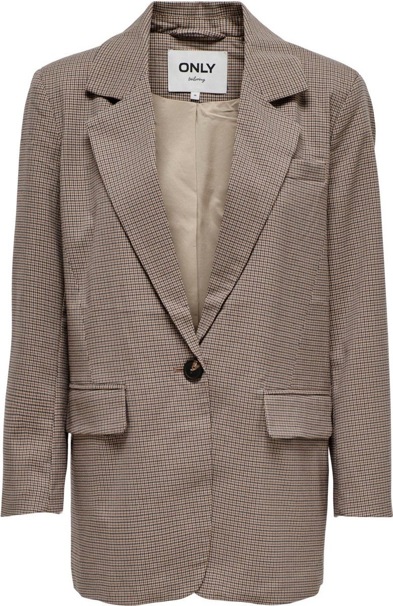 Only Blazer Onllana-carey L/s Check Blazer Cc T 15264578 Humus/aztec&pa Dames Maat - 33.0