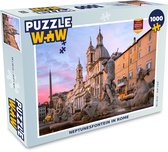 Puzzel Rome - Fontein - Neptunes - Legpuzzel - Puzzel 1000 stukjes volwassenen
