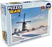 Puzzel Nederlands winterlandschap - Legpuzzel - Puzzel 1000 stukjes volwassenen