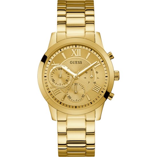 GUESS Watches -  W1070L2 -  horloge -  Vrouwen -  RVS - Goudkleurig -  40  mm - GUESS
