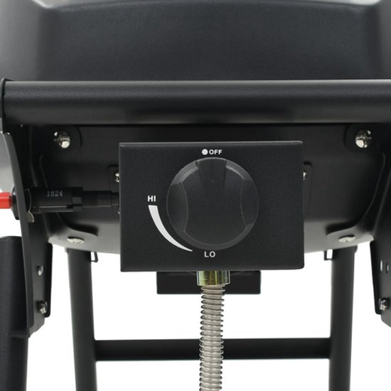 vidaXL Gasbarbecue met kookzone zwart van VidaXL — afbeelding 4