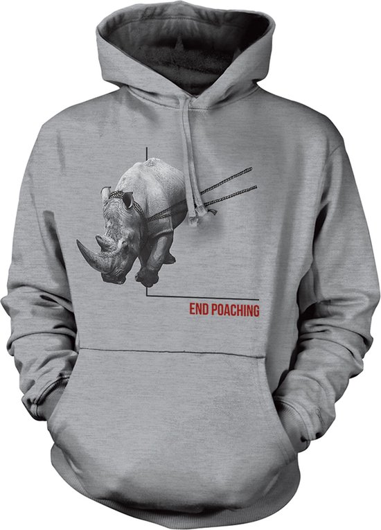 Hoodie End Poaching Rhino Hoodie S