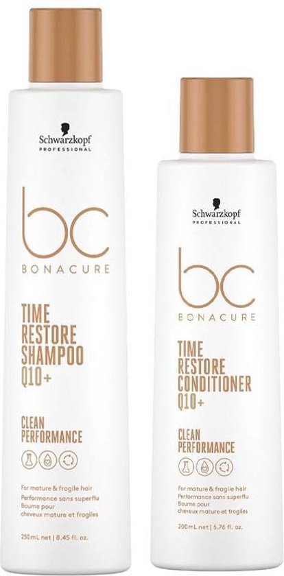 Schwarzkopf BC Time Restore Shampooing 250 ml + Après-shampoing 200 ml