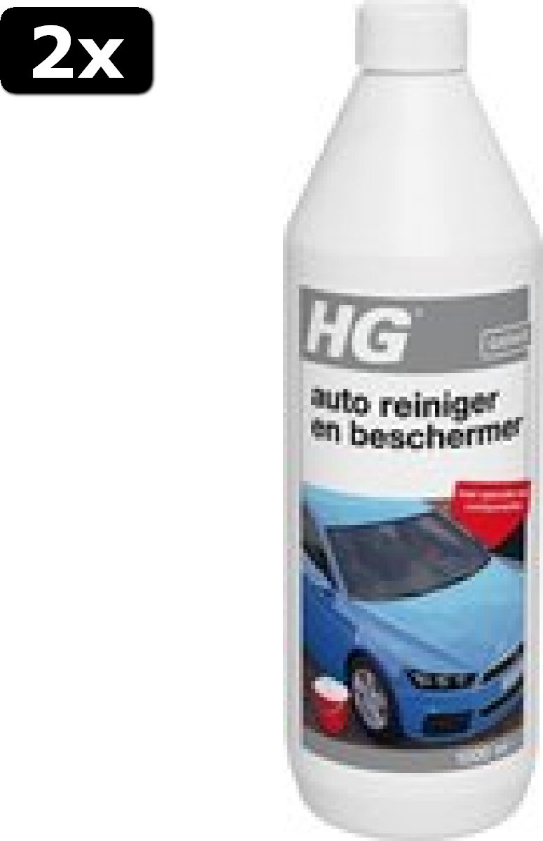 2x HG autoreiniger en beschermer - 1L - houdt langer schoon