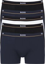 HUGO BOSS Essential trunks (5-pack) - heren boxers kort - zwart - navy - wit - Maat: S