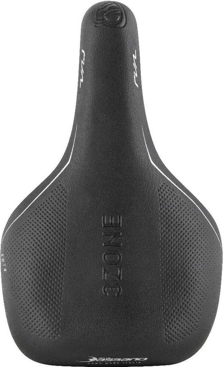 Fietszadel Selle Bassano Rivale 3zone Sport met Spanninga achterlicht - zwart