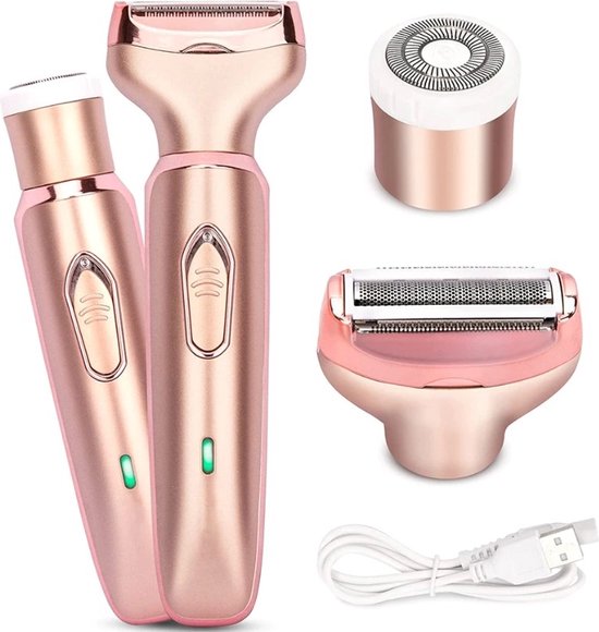 2 In 1 Vrouwen Epilator Scheerapparaat Ontharing Pijnloos Gezicht  Scheerapparaat... | bol.com