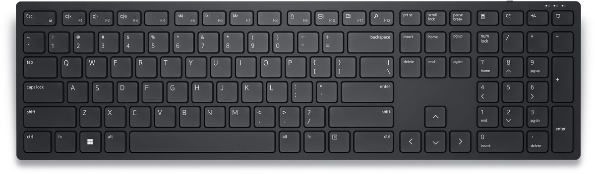 DELL KB500 toetsenbord RF Draadloos QWERTY US International Zwart