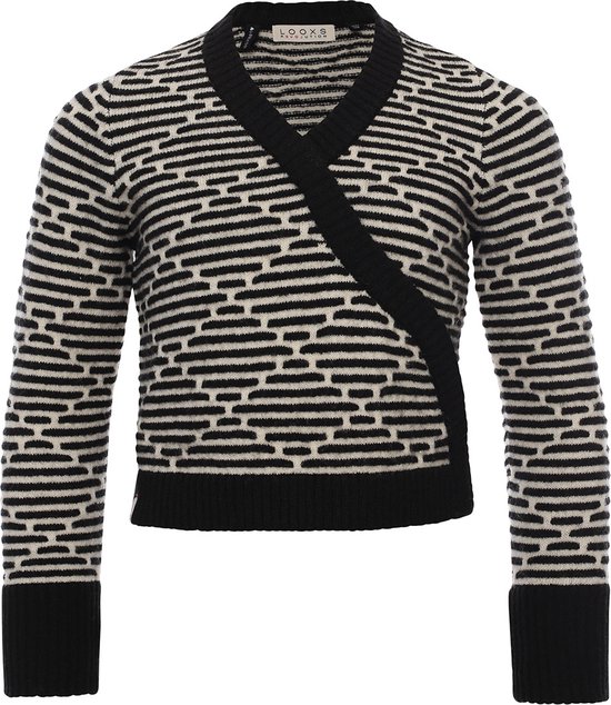 LOOXS 10sixteen 2232-5364-099 Meisjes Sweater/Vest - Maat 164 - Zwart van 62% Wool 27% Nylon 8% acryl 3% Spandex