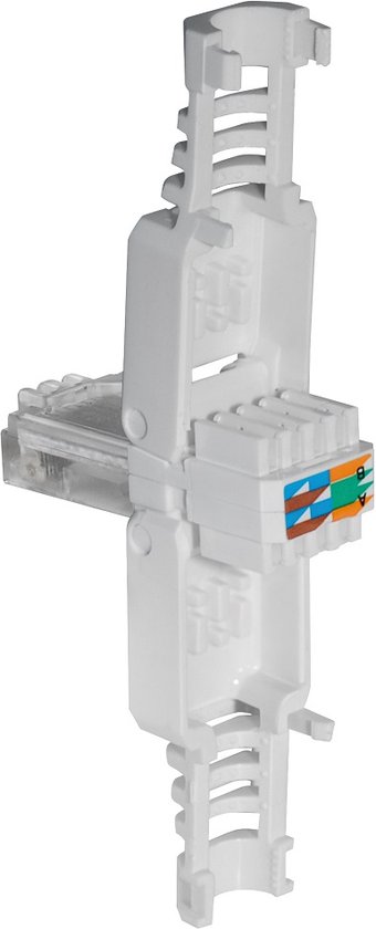 Foto: Utp cat6 toolless rj45 connector voor stugge en soepele kern