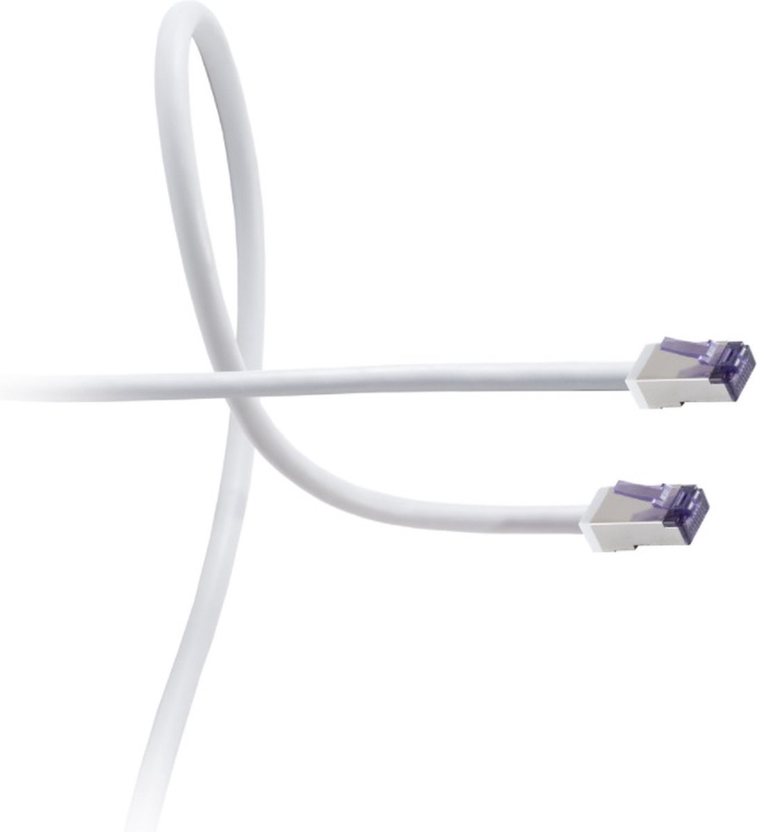 Flexline S/FTP CAT6a 10 Gigabit netwerkkabel / grijs - PVC - 0,50 meter