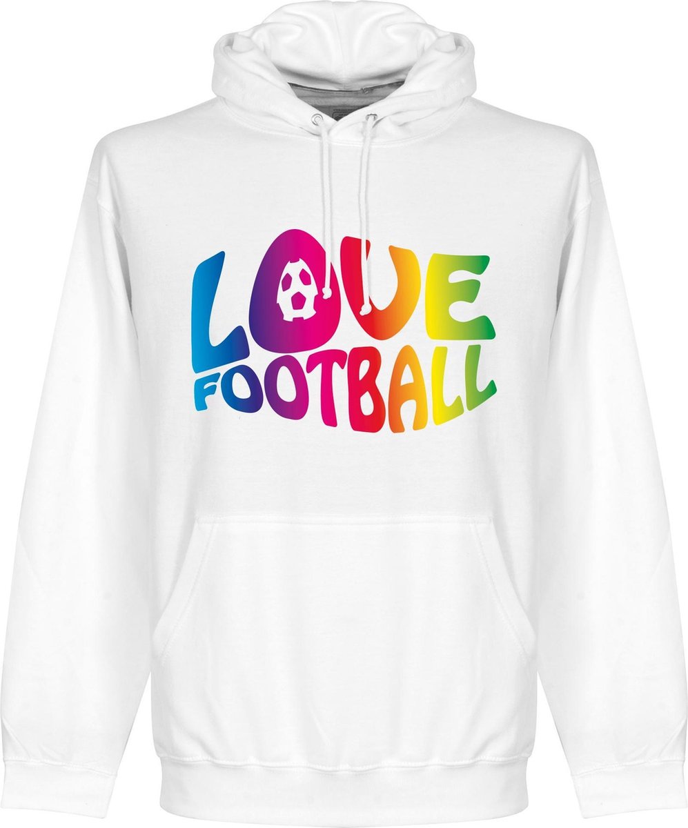 Love Football Hoodie - Wit - L