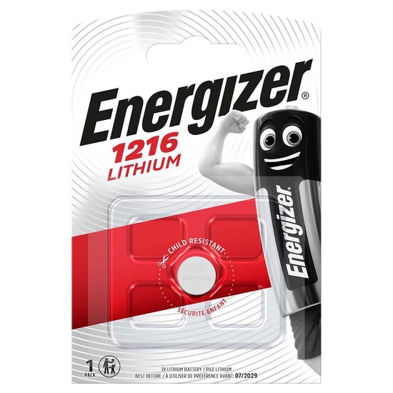 Pile bouton Energizer Lithium 3v Cr1216 par pièce
