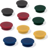 Magneten Sigel 10 stuks - Ø 24 mm, assorti kleuren
