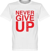 Never Give Up Liverpool T-shirt - Wit - Kinderen - 116