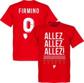 Liverpool Allez Allez Allez Firmino 9 T-Shirt - Rood - 4XL