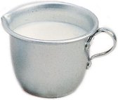 Glückskäfer Melkkannetje Met Schenktuit Zilver Aluminium 6 X 7 Cm