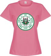 C'mon The Hoops Celtic Logo Dames T-Shirt - Roze - XXL