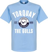 Torquay Established T-Shirt - Lichtblauw - XXL