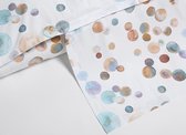 Yumeko dekbedovertrek percal watercolor dots 200x220 met 2 kussenslopen 60x70  - Bio, eco & fairtrade