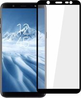 Samsung Galaxy J6 2018 full cover Screenprotector Tempered Glass Zwart