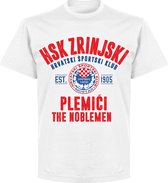 HSK Zrinjski Established T-shirt - Wit - XXL