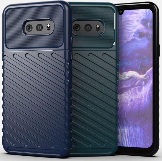 LG G8X ThinQ Twill Thunder Texture Back Cover Zwart