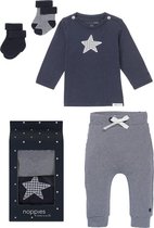 Noppies Cadeauset (4delig) Broek Yip, Shirt met ster en Sokken - Maat 74