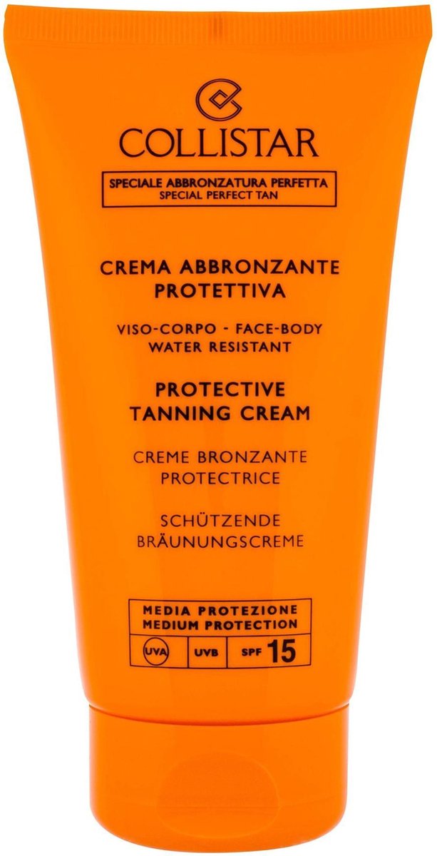 Collistar Protective Tanning Cream Zonnebrandcrème - SPF 15 - Voor gezicht en lichaam - 150 ml