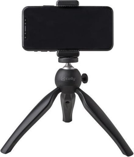Celly Click Tri trépied Smartphone / appareil photo numérique 3 pieds /  pieds Noir | bol.com