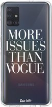 Casetastic Samsung Galaxy A51 (2020) Hoesje - Softcover Hoesje met Design - More issues than Vogue Print