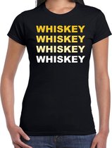 Whiskey drank fun t-shirt zwart voor dames XL