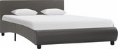 Bedframe kunstleer grijs 120x200 cm
