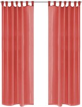Gordijnen voile 140x225 cm rood 2 st
