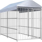 Hondenkennel voor buiten met dak 300x150x200 cm