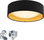 Honsel drum - Plafondlamp - 1 lichts - Ø 40 cm - Zwart
