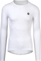 Maillot de cyclisme AGU Everyday Thermoshirt manches longues Essential pour homme - Taille S - Blanc