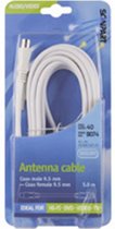 Bandridge Coax Video Cable, 5.0m coax-kabel 5 m Wit