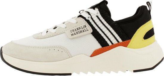 Franklin & Marshall - Sneaker - Men - Wht-Blk - 40 - Sneakers | bol.com