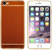 Hoesje CoolSkin Leather Hoesje voor Apple iPhone 8/7 Oranje