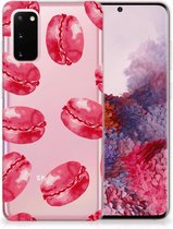Geschikt voor Samsung Galaxy S20 Siliconen Case Pink Macarons