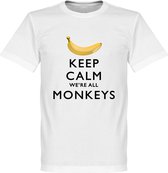 Keep Calm We're All Monkeys T-Shirt - XXL