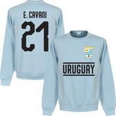 Uruguay Cavani 21 Team Sweater - Licht Blauw - S