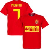 Spanje Morata 7 Team T-Shirt - M