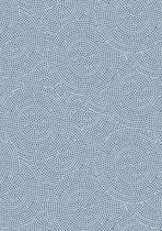 Cadeaupapier Spirograph Blauw K601969-4- Breedte 50 cm - 200m lang