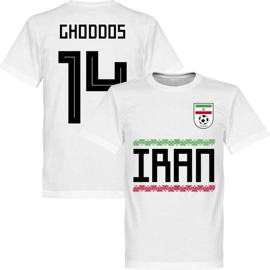Iran Ghoddos 15 Team T-Shirt - Wit - XXL