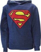 Superman Logo Kids Hoodie Sweater Trui Blauw - Officiële Merchandise
